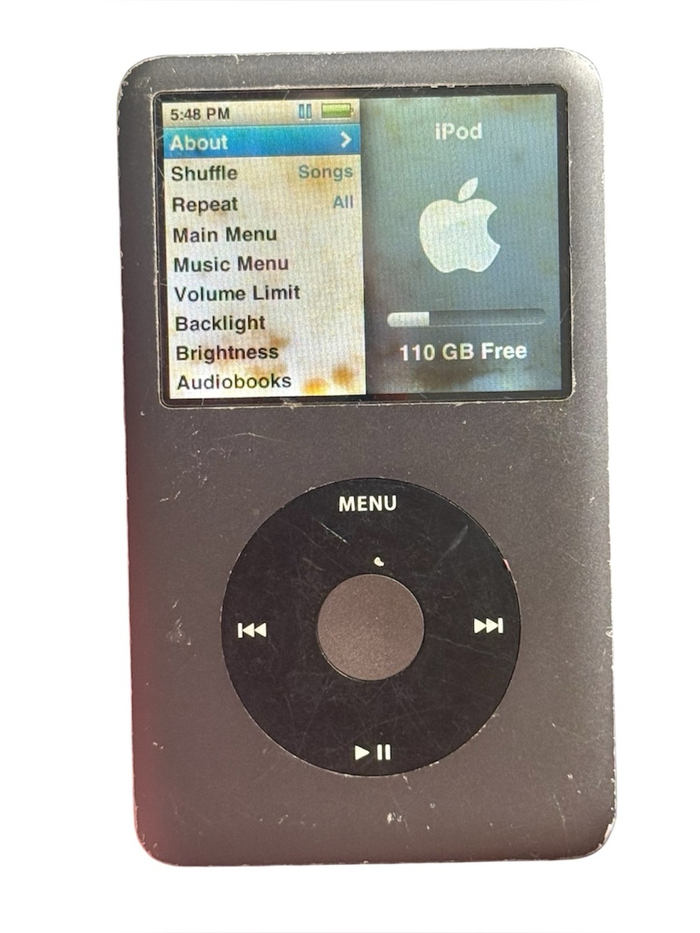 Ipod Classic 7th Generation Gun Metal 160GB See Description FAIR CONDITION USED